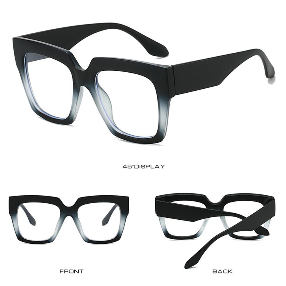 Fashion Oversized Blue-Ray Spectacles Square Female Male PC Game Eye Spectacles Big High Quality Frame Gasses Frames