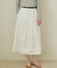 Our Hope Pintuck Shirred Long Skirt - White