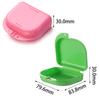 30/50Pcs Denture Box Tray Case Dental Orthodontic Retainer Color Tray Storage Box Plastic Teeth Container False Teeth Protective