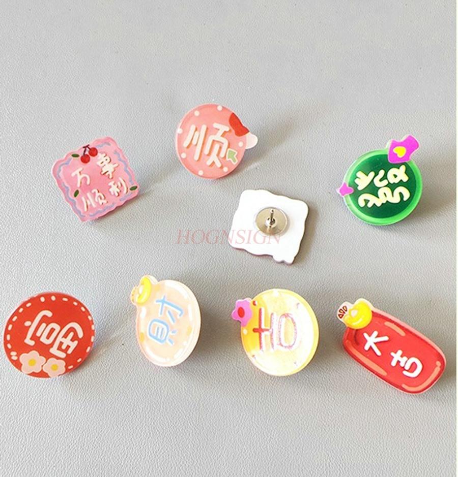 8pcs Push Pin Emoji Pack Acrylic Felt Soft Wooden Board Push Pin Message Board Pin Press Pin