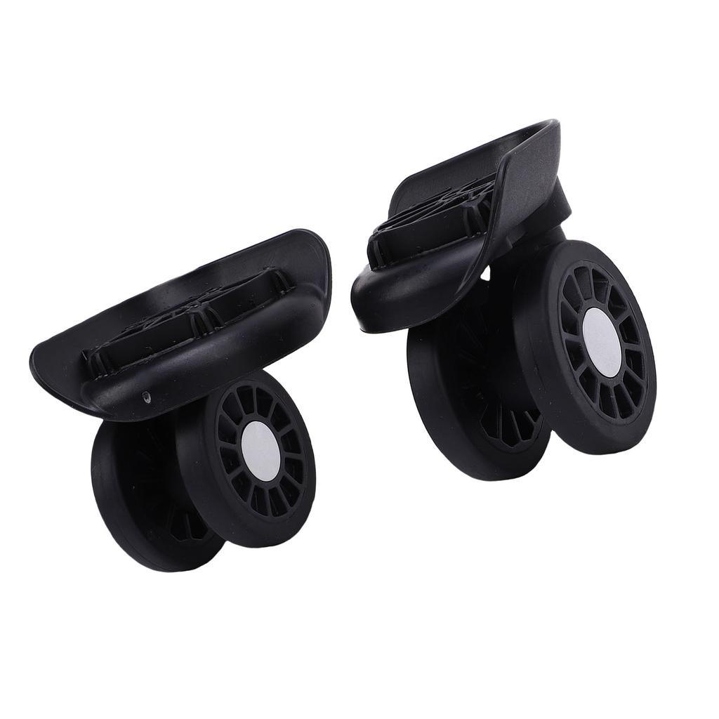 1 Pair Suitcase Wheels Universal Fit Shock Absorption Luggage Wheels Replacement for Trolley Case