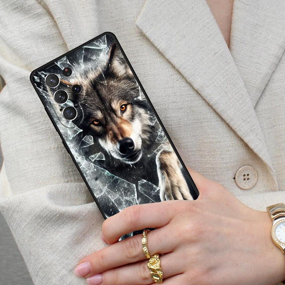 Cool Animal Wolf Cell Phone Case for Samsung Galaxy S26 Ultra S25 S24 S23 S22 S21 S20 Note10 Cover