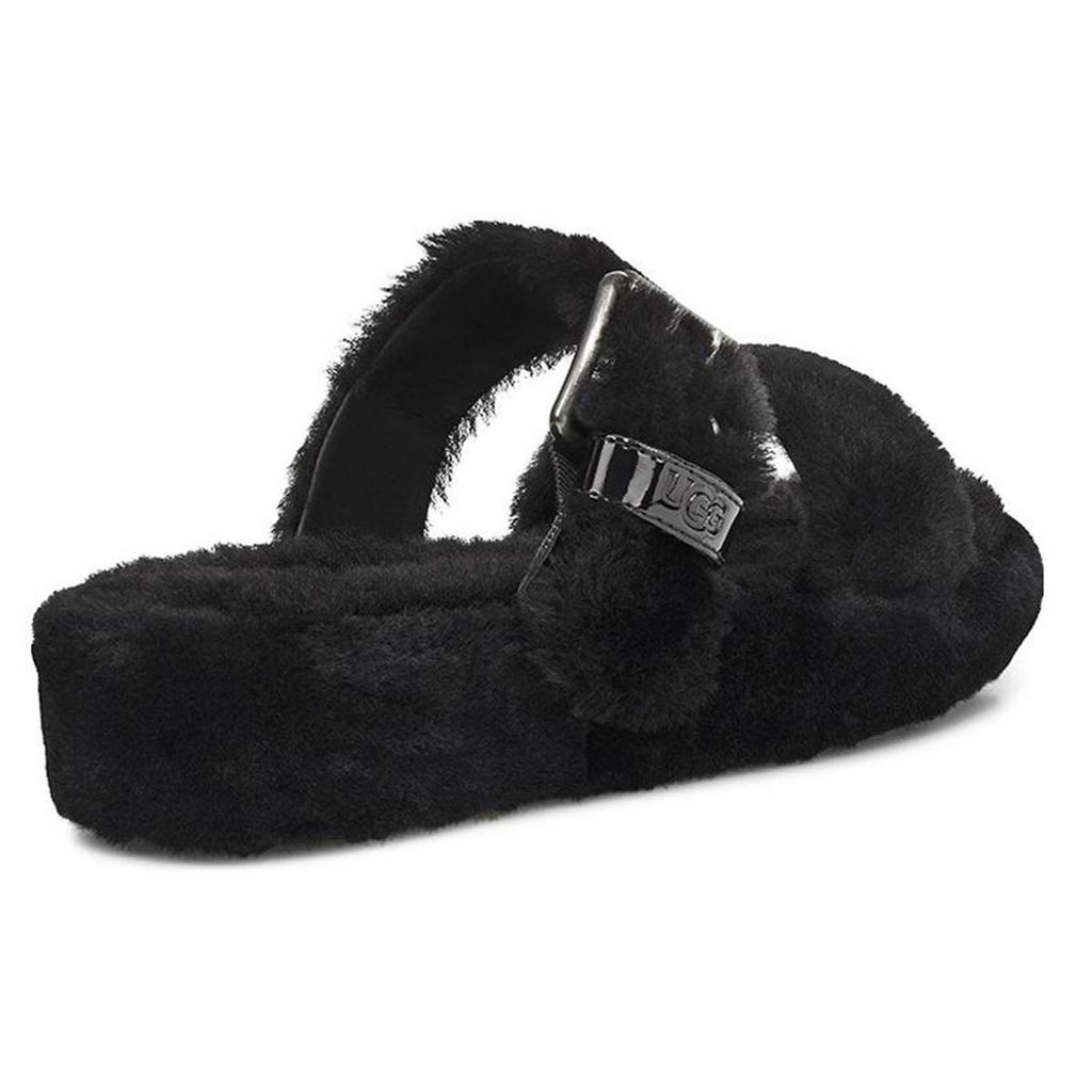UGG Fuzz Yeah Black Sandals Women's 1104662-BLK