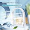 Portable USB Rechargeable Leafless Neck Fan with Adjustable Soft Rubber and Silent Turbine for Outdoor Use