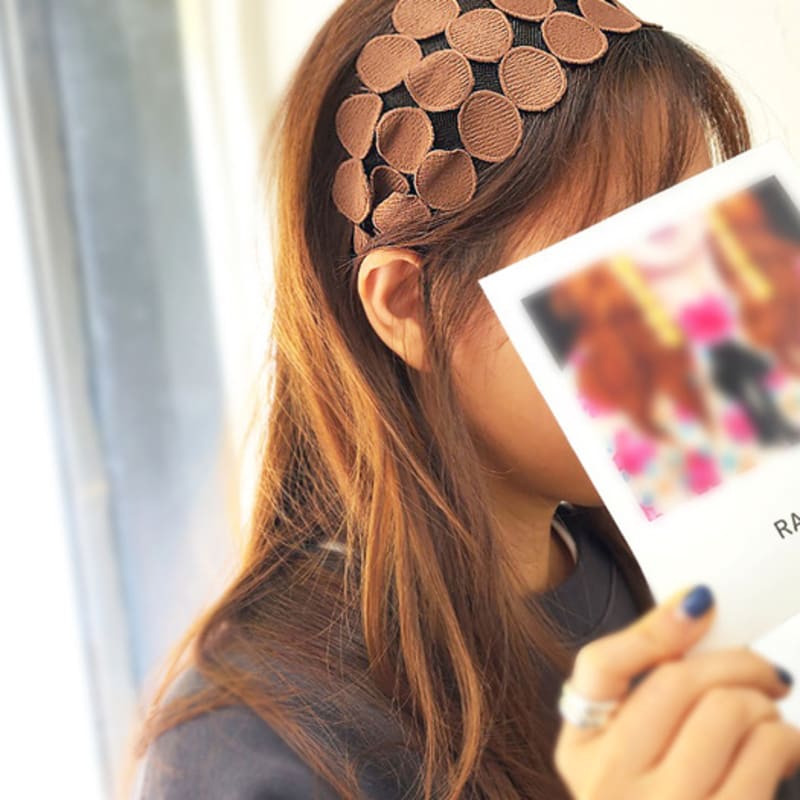 RACOHA Charming Dot Wide Hair Band Dot Wide Painless Hair Band