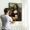 Plakat Mona Lisa scream ramka czarna
