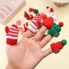 1pcs Christmas Wine Bottle Covers Mini Santa Hats Scarf Christmas Scarf Santa Hats for Dolls Home Decor Christmas Supplies