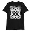 Thelemageometrysacredsymbolblackandwhite Aliester Crowley Occult T Shirt