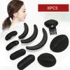 8Pcs/Set Hair Fluffy Sponge Hair Base Styling Insert Tool Hair Puff Sponge Clip