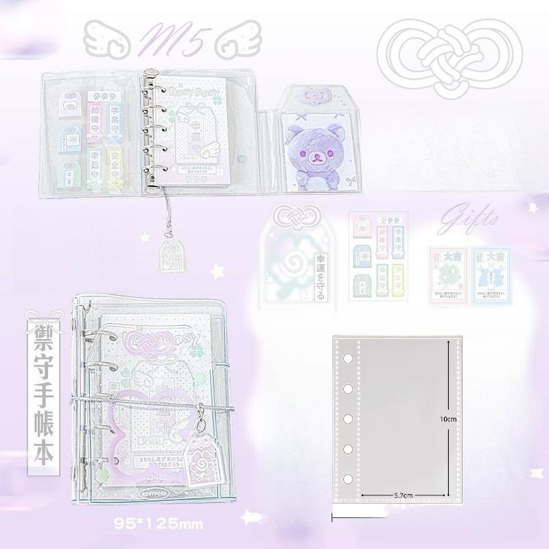 Transparent PVC Photocard Album for 3 Inch Card Amulet Series Photo Binder with 15pcs Lucky Charm Kpop Idol Photo Album 2025 New