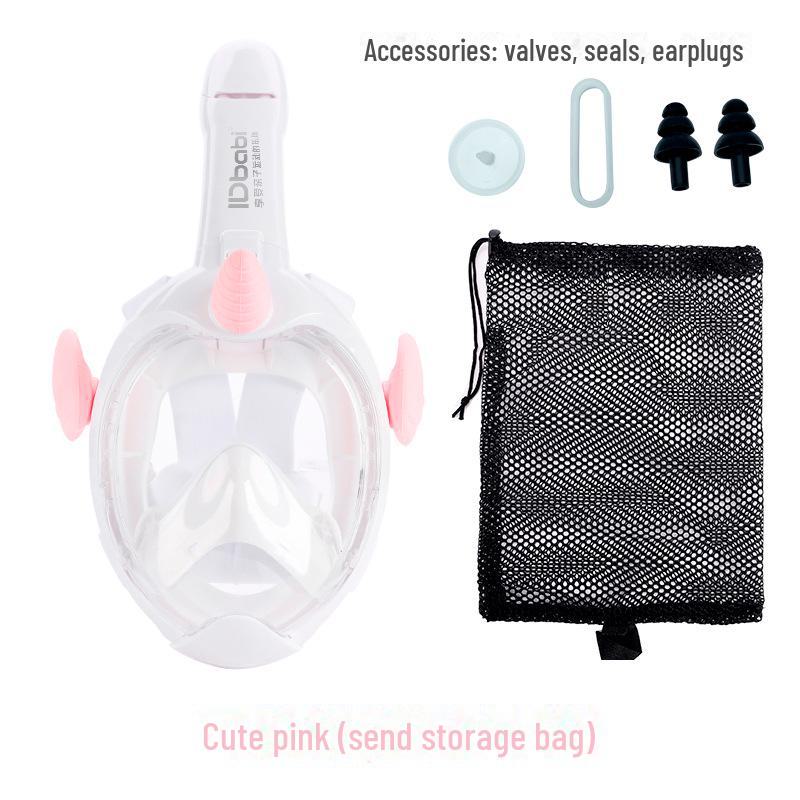 

Детская полнолицевая маска для сноркелинга и дайвинга: Дышащее, полностью сухое подводное снаряжение XS