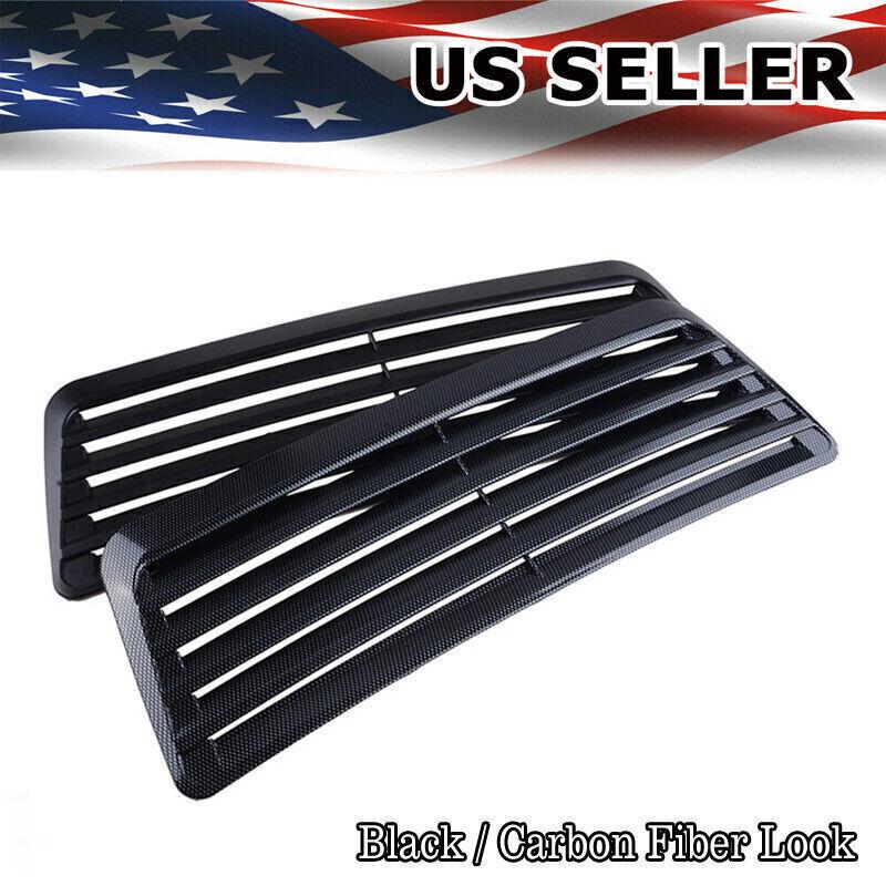 Universal Car Air Flow Intake Scoop Hood Bonnet Decorative Vent Cover Kit New чёрный