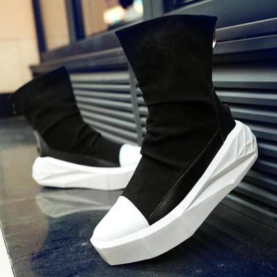 High Top 2025 Herbst Neu Herren Freizeitschuhe Mode Slipper Herren Sneaker Outdoor Komfort Trendschuh Mid-Calf Herrenstiefel Reißverschluss 44