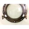 12" Canal Boat Porthole Window / Aluminium Porthole Glass Window / Antique Brown Door Window Glass Porthole / Home Decor