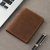 Billetera de Cuero para Hombre Cuero Crazy Horse Billeteras de Cuero Regalo para Hombre