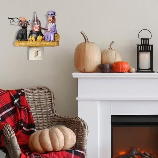 

Ночной светильник для костра ведьмы, мерцающий, мягкий, теплый, энергосберегающий, 3D светодиодный, маленький, электрический, искусственный ночник для костра, украшение на Хэллоуин US Plug фиолетовый