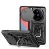 KEYSION Shockproof Armor Case for OPPO Find X8 Pro 5G Slide Camera Protection Ring Stand Phone Back Cover for OPPO Find X8 Pro