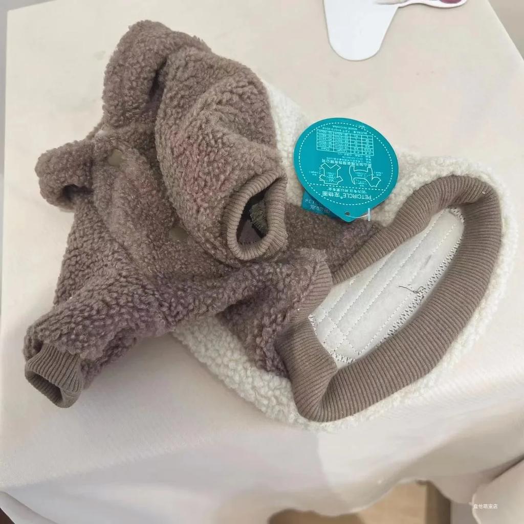 Haustier Dicker warmer Lammfleecemantel Haustierkleidung Katze Hund Teddybär Herbst/Winter Hoodie Designer Hundekleidung Hunde Hoodies