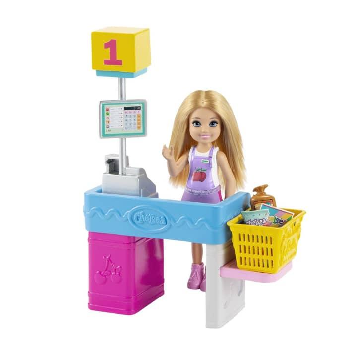 BARBIE Doll Chelsea Shop + Accessories MATTEL
