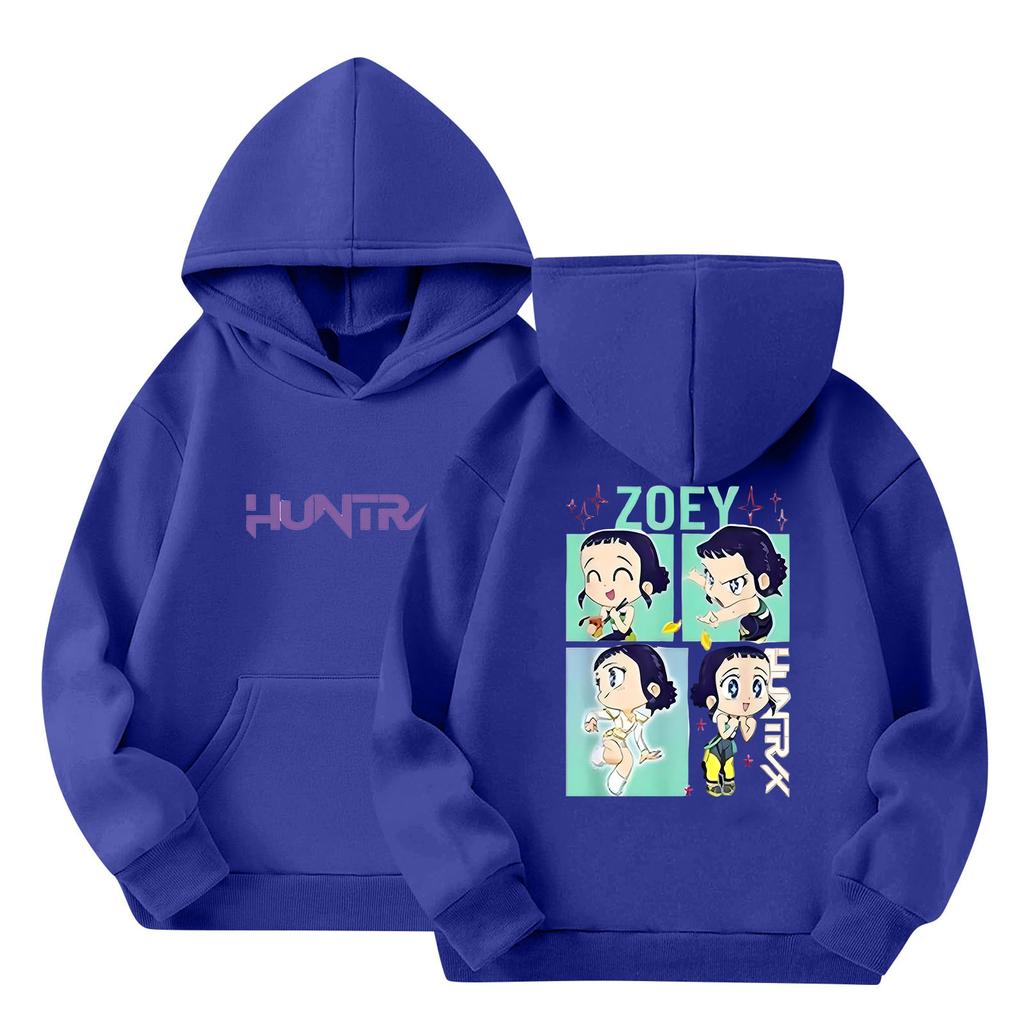 Dětská mikina s kapucí Chlapecká a dívčí módní potištěná mikina s dlouhým rukávem