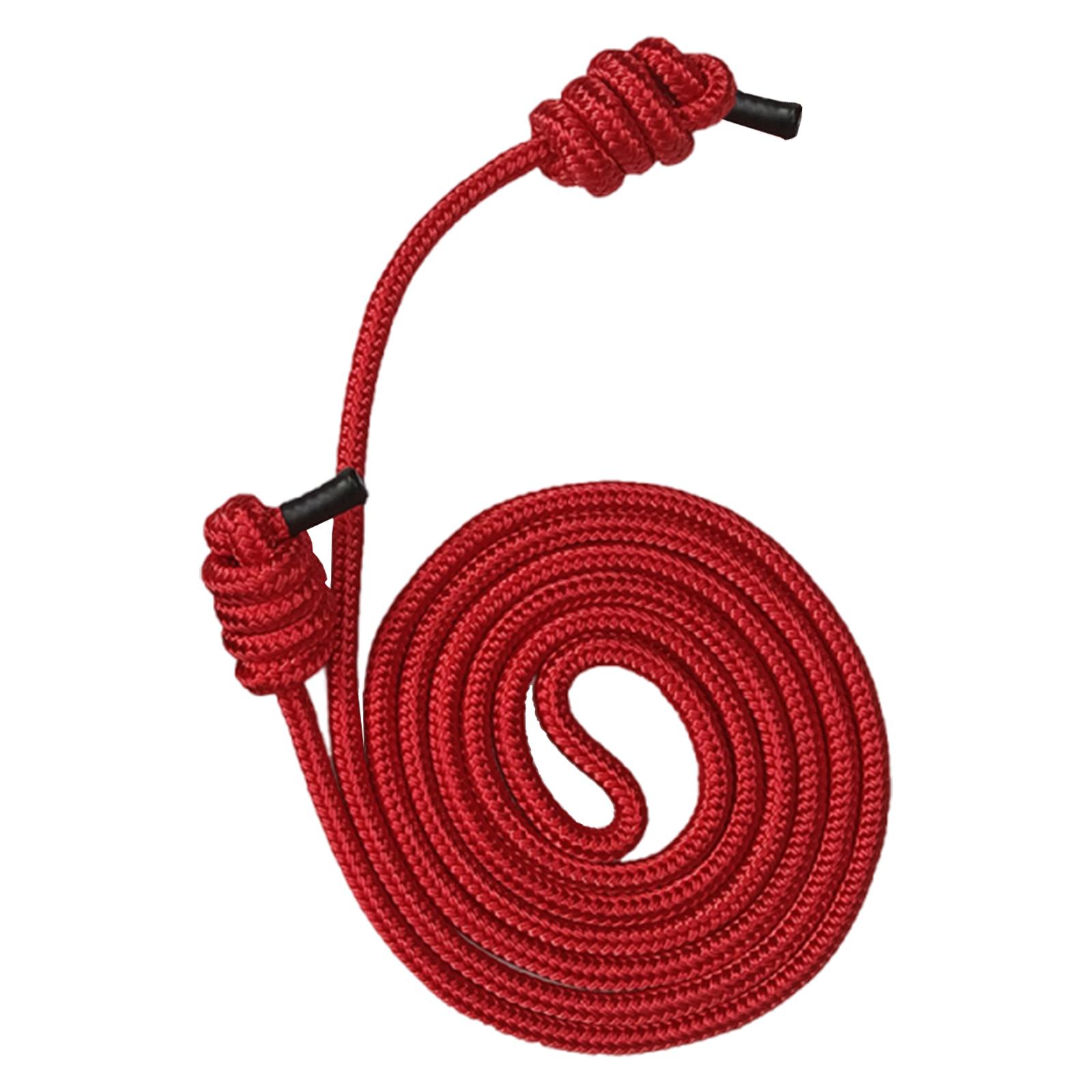 Double Braid Fitness Rope Multi-Purpose Adjustable Workout Rope Bodybuilding Jump Ropes For Home Gym Workout Equipment красный