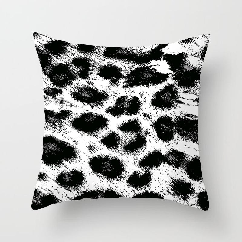 

Animal Print Leopard Print Pillow Case Pillow Home Sofa Pillow Cushion Cover Hotel Seat Wall 45X45cm (without pillow core)