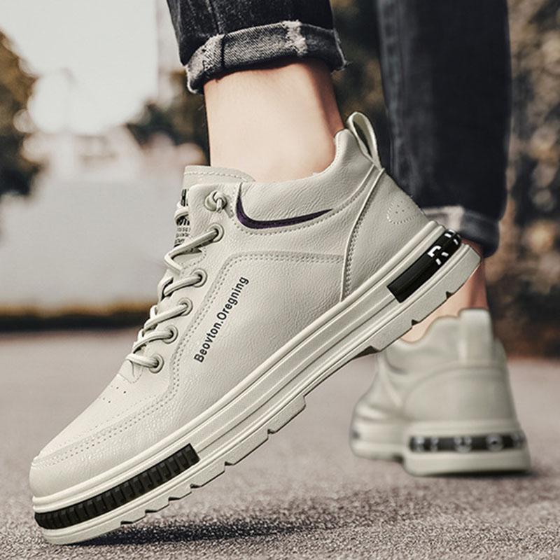 Fashion Men's Casual Shoes 2025 Spring Autumn New High Top Board Sneakers Comfortable Thick Bottom Lace Up Outdoor Sports Boots Shoes