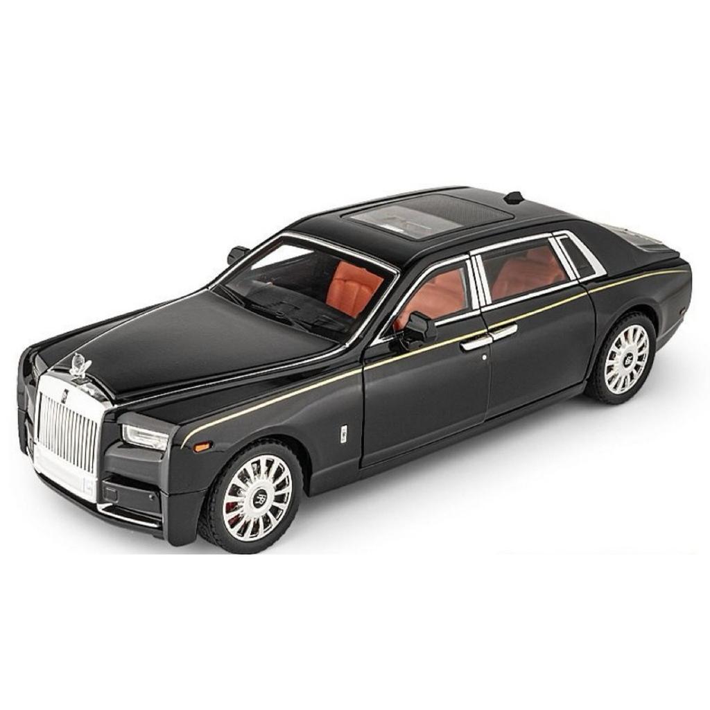 1/18 Rolls Royce Phantom Alloy Luxy Car Model Diecasts Metal Vehicles Collect Simulated Decorations Sound & Light Gifts for Kids