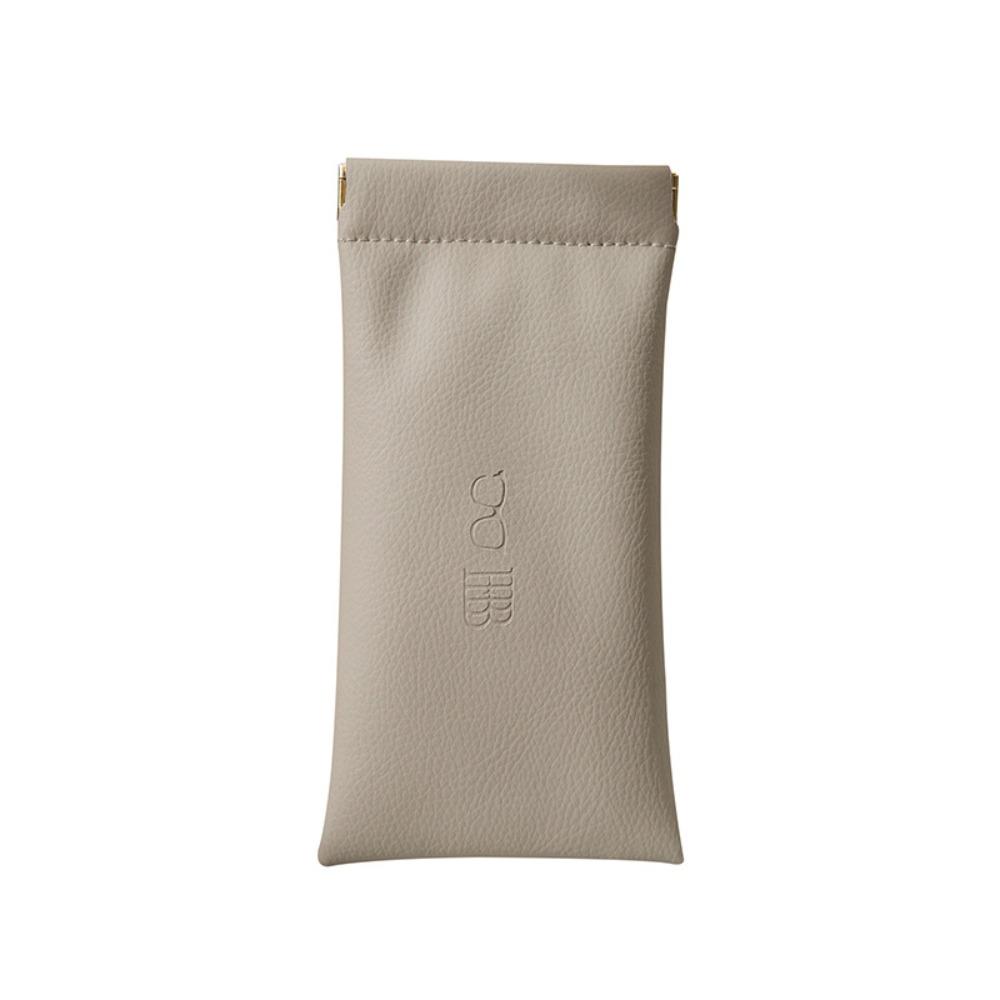 

Автоматический держатель для очков с закрывающимся верхом, чехол для очков из ПУ кожи, защитный чехол для очков, для улицы бежевый