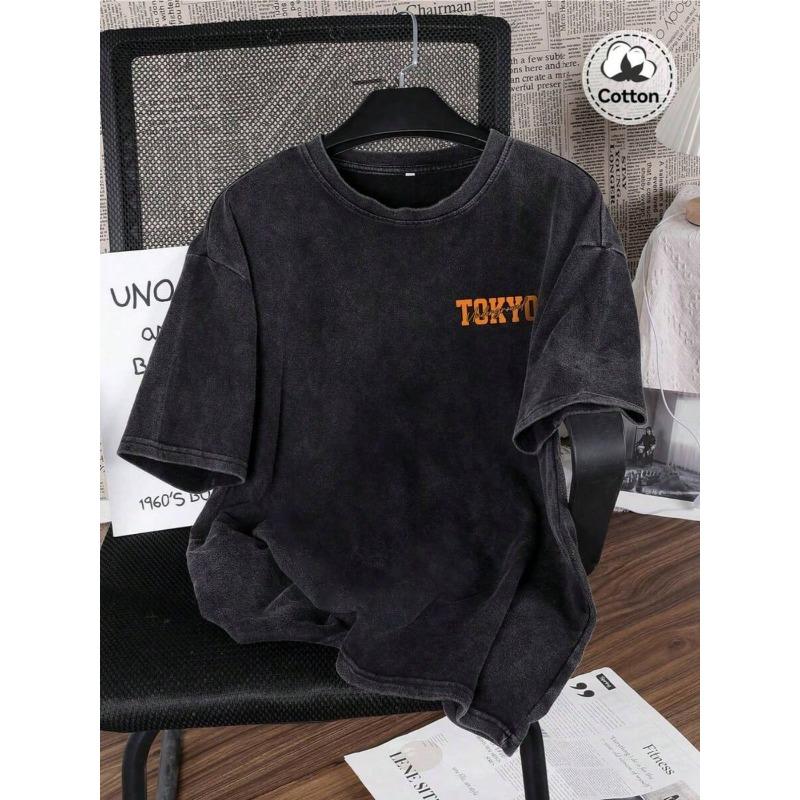 European sizes Men'S T-Shirt Breathable Fit Round Neck Short-Sleeved Top Vintage T-shirt Perfect for Casual Streetwear Tees