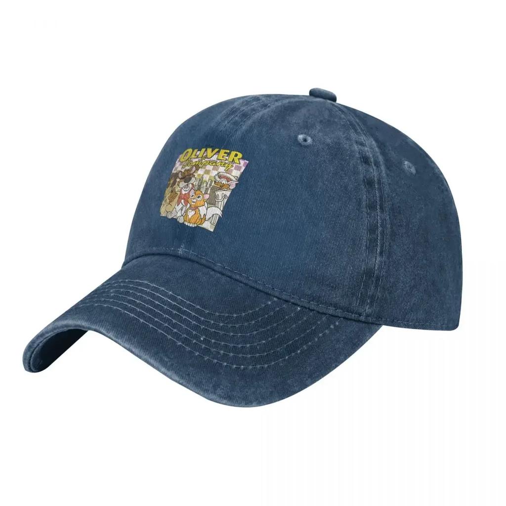 Oversized Oliver Company Checkerboard Cityscape demin Trucker Hat Breathable Design Golf Hat Baseball Cap For Men