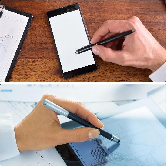 MECCANIXITY 2pcs Infrared Touch Screen Pen Whiteboard Optical Stylus Pens for Education Electronic Whiteboard Presentations, Black