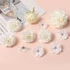 5 Stück Weiße Serie Künstliche Rosen Kombination Raum Tischdekoration Outdoor Party Hochzeitsdekoration DIY Kranzzubehör