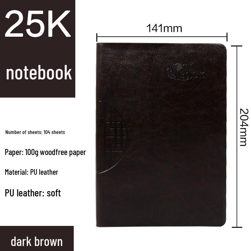 A5 Business Notebook Diary - Large Meeting Record Book, Office Supplies