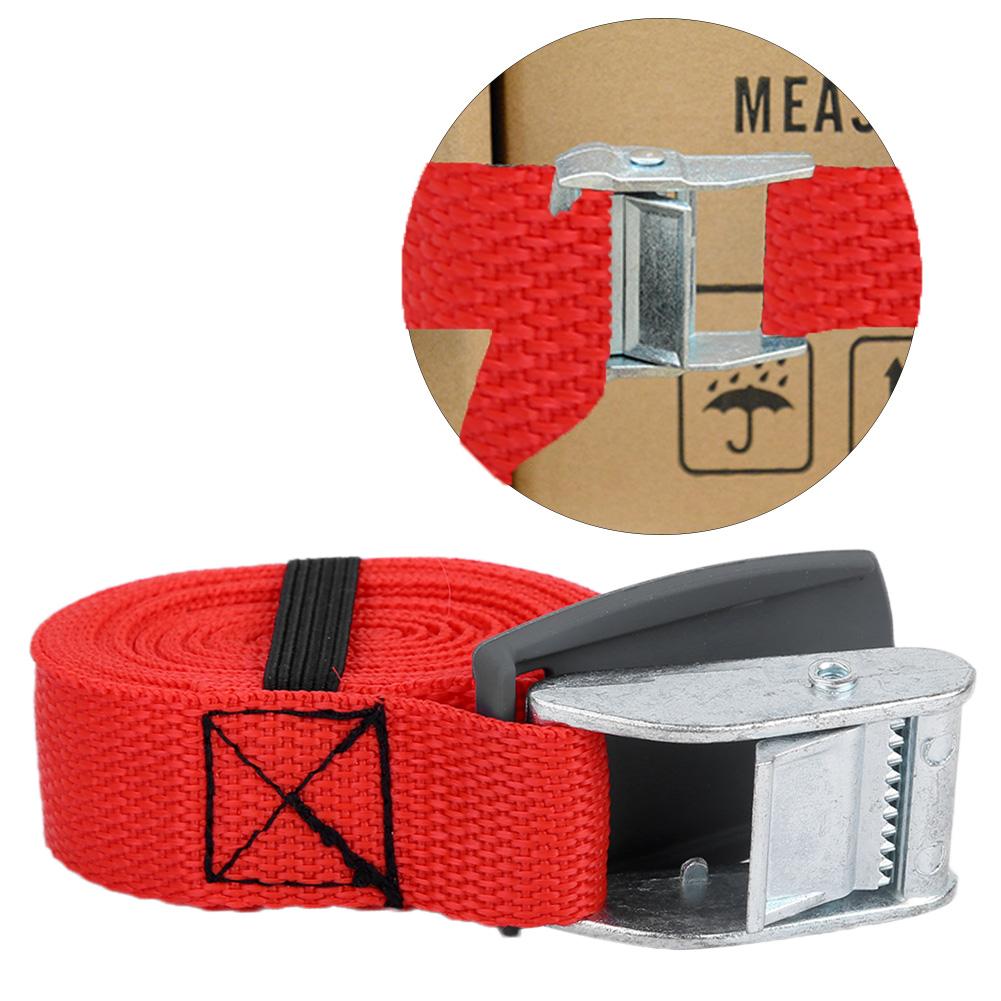 3 Meters Polyester Outdoor Lashing Tie Surfboard Kayak Rack Buckle Lock Tie Down Strap(Black)