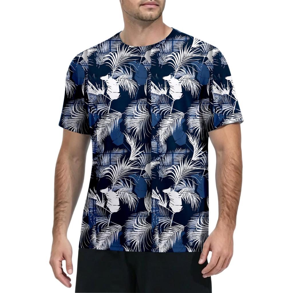 T-shirt à manches courtes à séchage rapide pour homme - Haut athlétique léger anti-UV pour la pêche en extérieur et les activités de gym