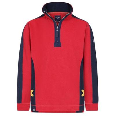 Lazy Jacks Mens Contrast Panel Pique Sweatshirt