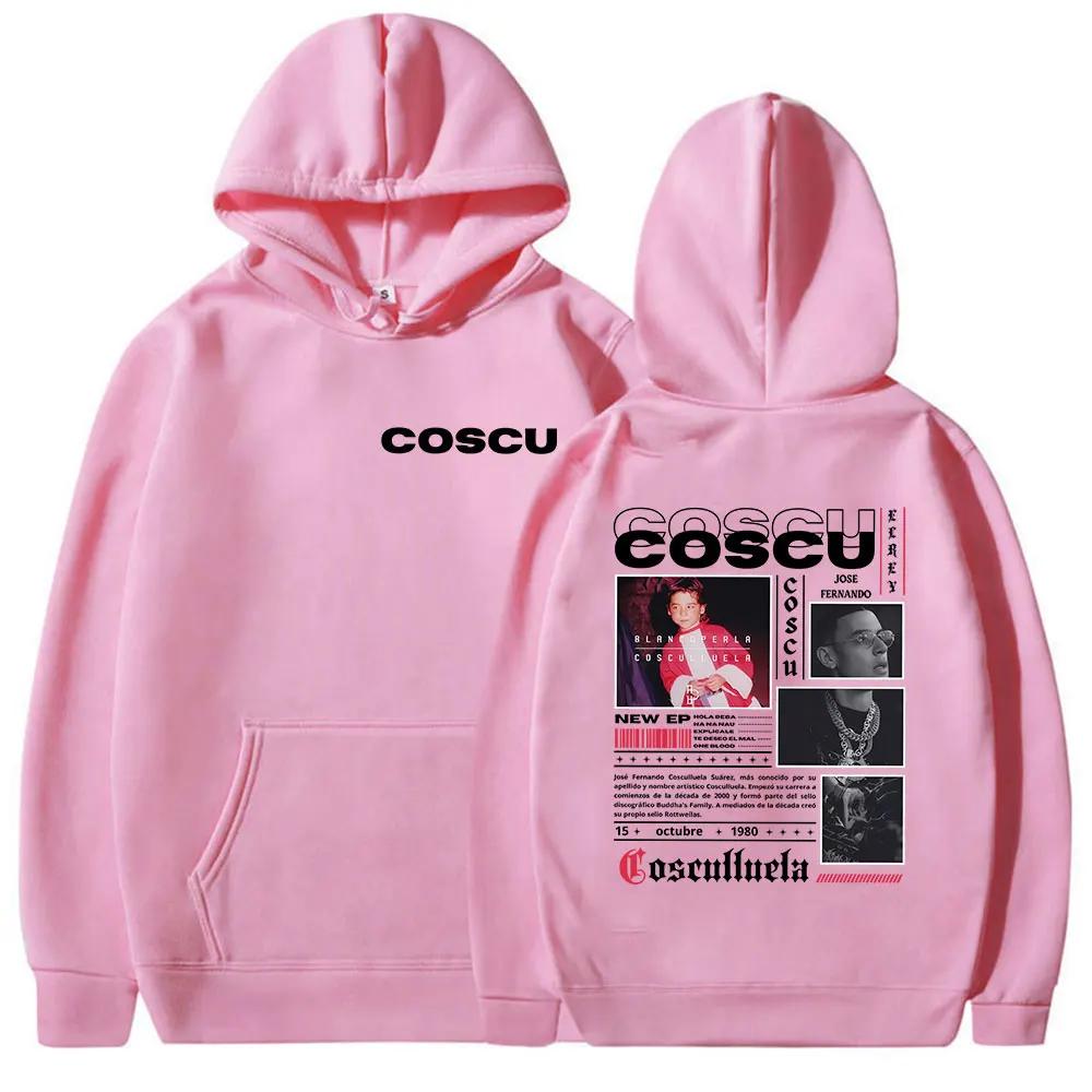 Rapper Coscu Jose Fernando Tour Album 2025 Merch Hoody Men Clothing Loose Oversized Sweatshirt Hip Hop Gothic Long Sleeve Hoodie