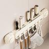 Large Capacity Kitchen Storage Rack Punch Free Wall Cutter Holder Cutlery Storage Rack  Kitchen