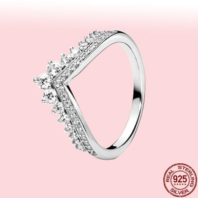 New 100 %925 Sterling Silver Rings Wholesale Popular Flower Lucky Rings For Women Jewelry Making