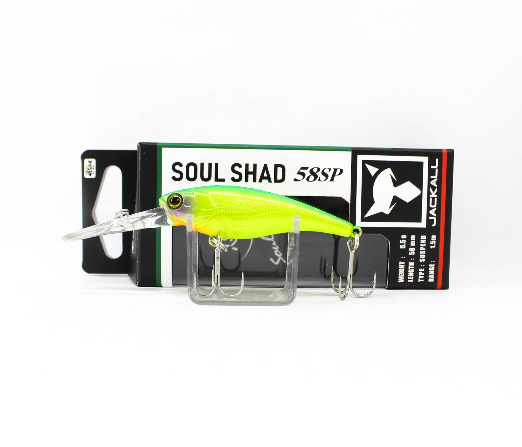 

Jackall Soul Shad 58SP Suspend Lure Lime Back Chart (5078)