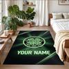 Crystal Velvet Rug Custom Name Text, Soft Non Slip Floor Mat Home DecorCeltic FC