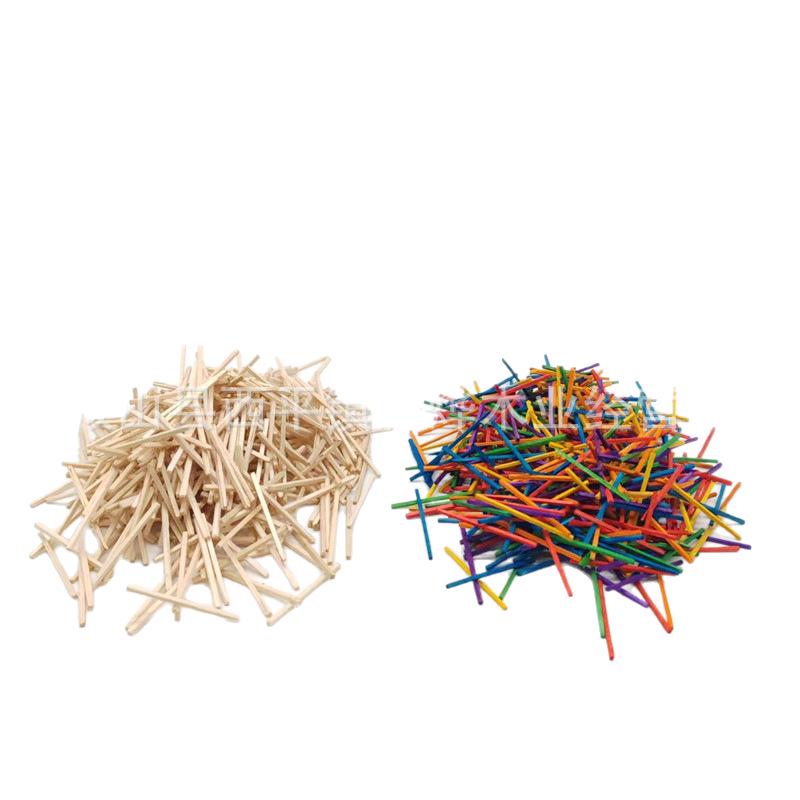 Colorful Wooden Matchsticks for DIY, Crafts, and Educational Activities for Kids