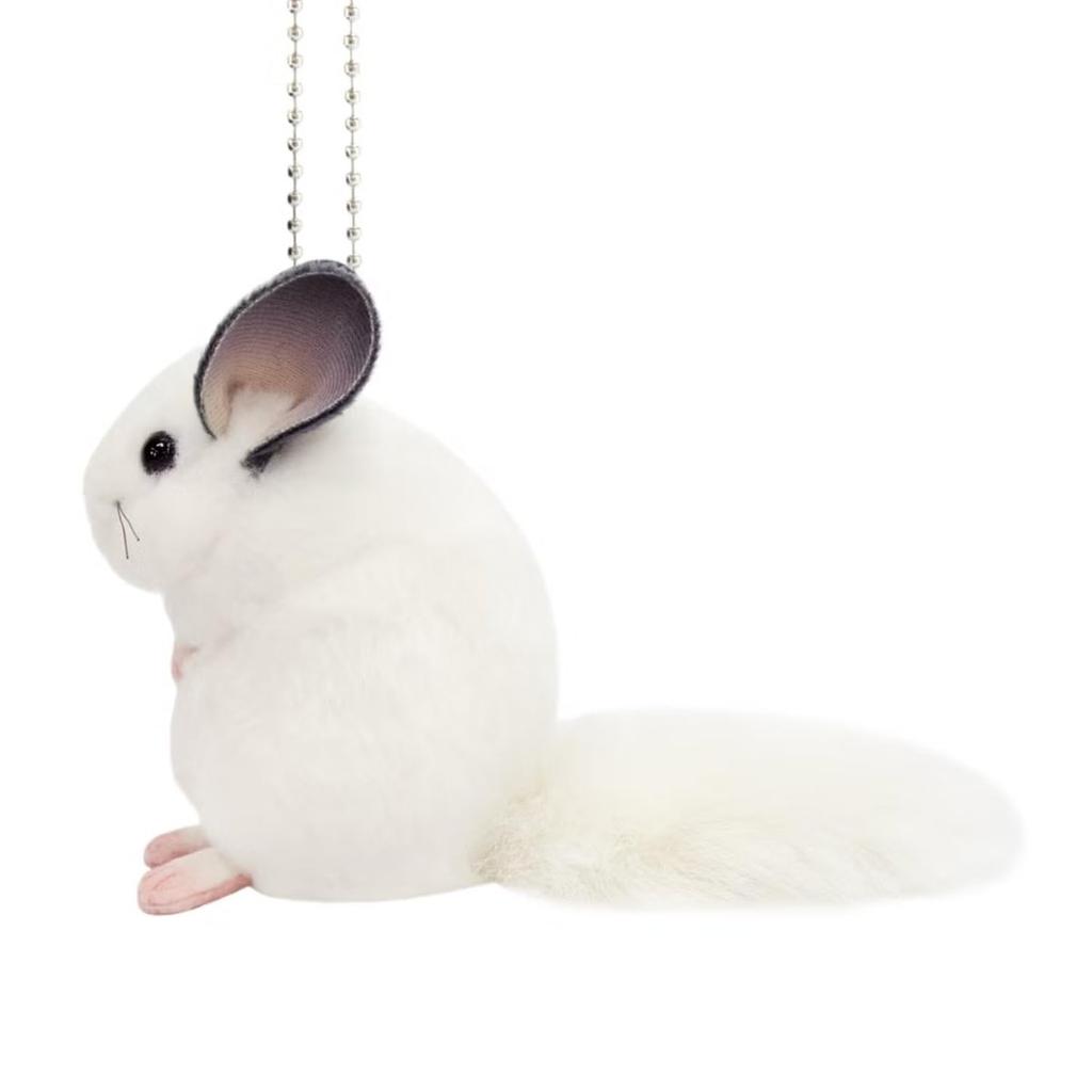 Yoshitoku Chinchilla Mascot Keychain Plush Toy 7cm Acrylic 180263