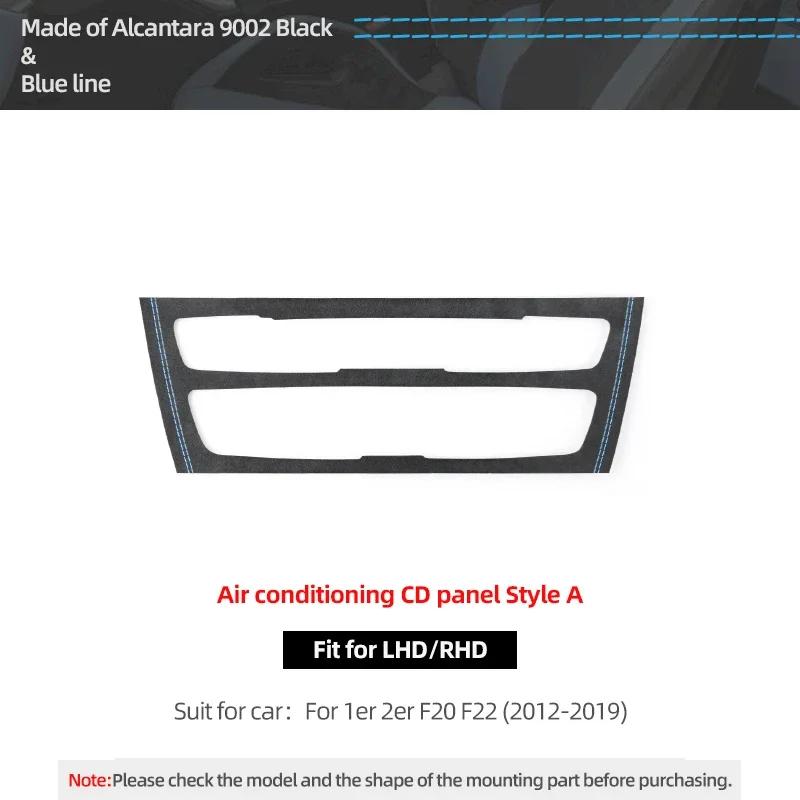 Betterhumz For BMW F20 F21 F22 Series 1 2 M235i Car Interior Air Conditioner CD Trim Panel Sticker Made of Alcantara Accessories
