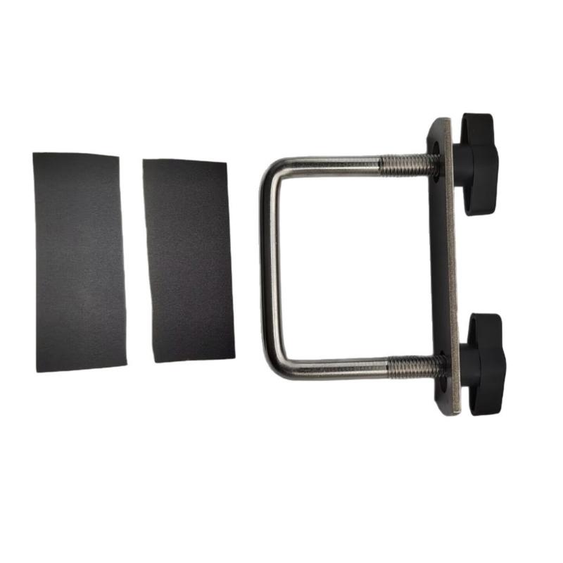 Heavy Duty Metal Roof Rack U Clamp Bracket Tool Less Installation for Vehicle Cargo Stabilization Equipment Stability