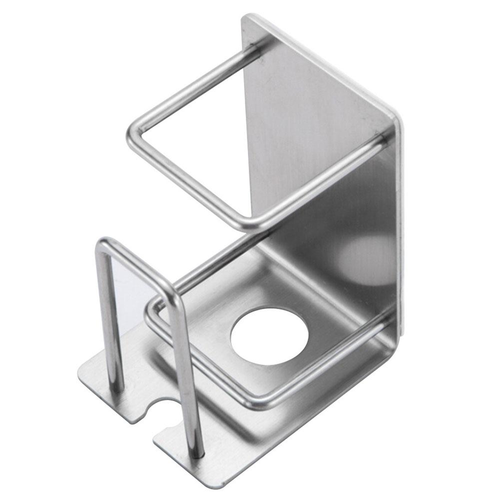 Wall-Mount Multifunctional Stainless Steel Toothbrush Holder Bathroom Storage Rack As shown #1