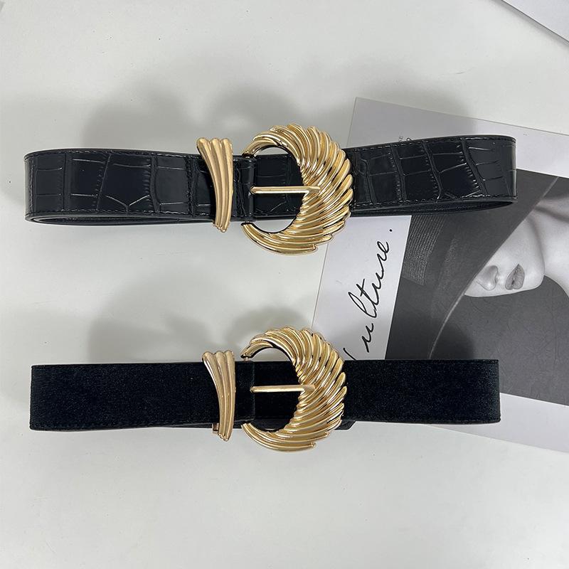 Four Seasons Available New Belt Women'S Leather Fashion Versatile Jeans Belt Decoration With Skirt, Suit, Sweater Waist Cover