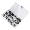 44pcs Fishing Rod Tip Stainless Steel Ceramic Fishing Pole Guide Ring Fishing Rod Repair Kit