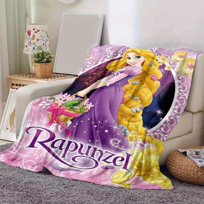 1pc Rapunzel Printing Blanket - Soft, All-Season Throw for Living Room, Bedroom,Personalized Gift with Adorable Cartoon Design